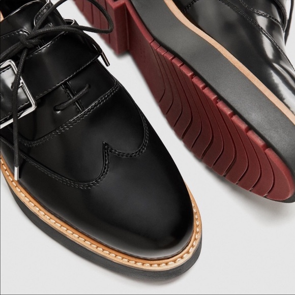 NWT Zara platform derby shoes - Picture 3 of 5